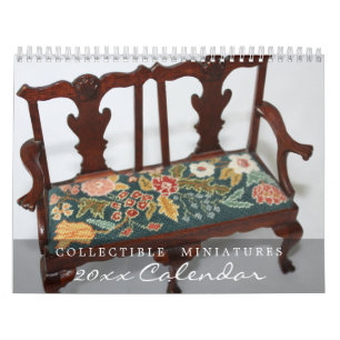 Miniature Furniture Collectibles Calendar