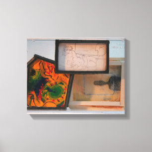 Miniature Homage to Painters K7 1986 Mixed-media C Canvas Print