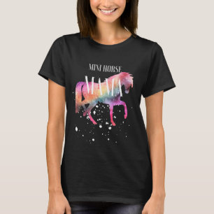 Miniature Horse Mama Galaxy Mini Horse Girl Equest T-Shirt