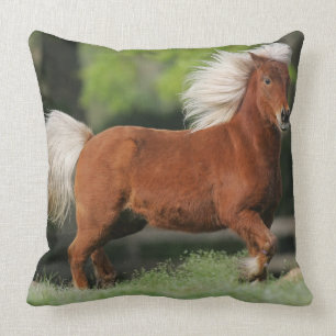 Miniature Horse Standing Throw Pillow