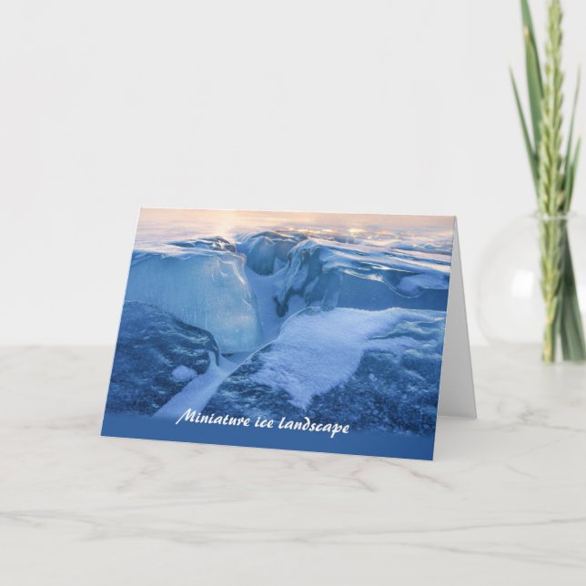 Miniature ice landscape CC0718 Greeting Card (Front)