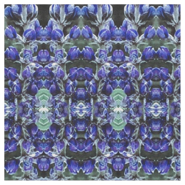 Miniature Lupine Fabric (Close Up)