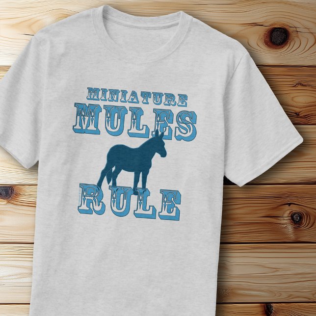 Miniature Mules Rule Typography Graphic Design T-Shirt (Miniature Mules Rule Typography Graphic Design T-Shirt)