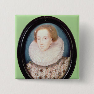 Miniature of Queen Elizabeth I 2 Inch Square Button