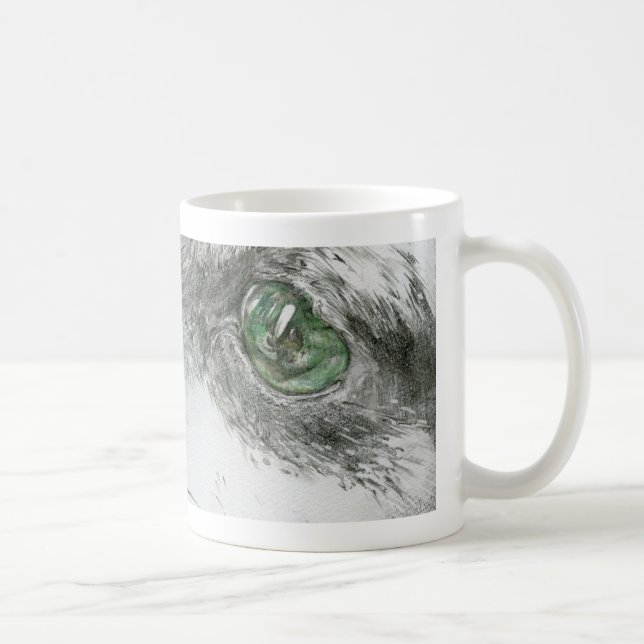 Miniature Pincher Drawing Coffee Mug (Right)