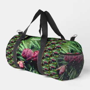 Miniature Pine Cones Personalized Duffle Bag