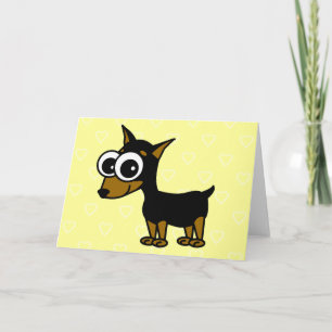 Miniature Pinscher Blank Greeting Card