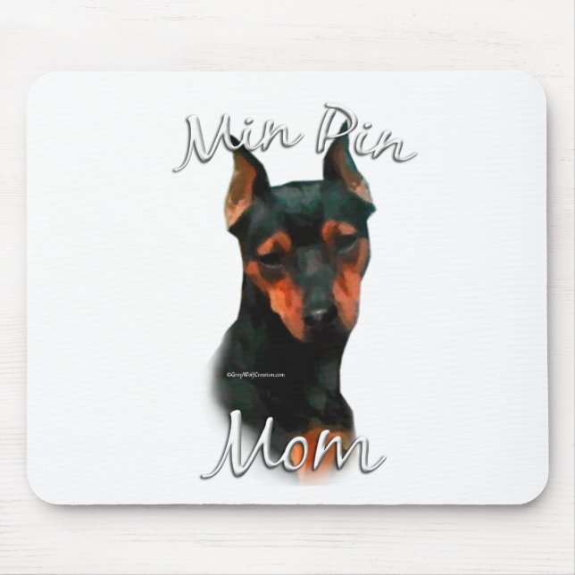 Miniature Pinscher (blk) Mom 2 Mouse Pad (Front)