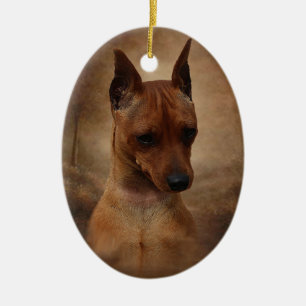 Miniature Pinscher Ceramic Ornament