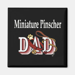 miniature pinscher dad Magnet