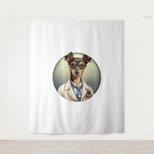 Miniature Pinscher Dog Doctor Tapestry