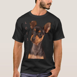 Miniature Pinscher Dog Mom Dad Love Puppy Pet T-Shirt