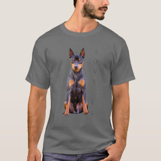 Miniature Pinscher Dog Mom Dad T Love Puppy Pet T-Shirt