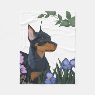 Miniature Pinscher Fleece Blanket