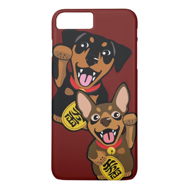 Miniature Pinscher Good Luck iPhone Case (Back)