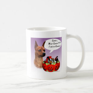 Miniature Pinscher Halloween Candy Coffee Mug