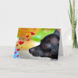 Miniature Pinscher Happy Valentine's Day Card