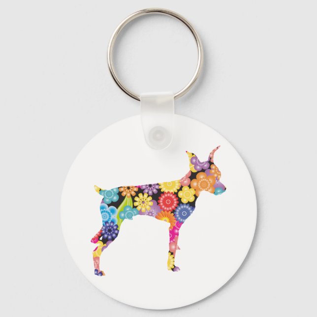Miniature Pinscher Keychain (Front)