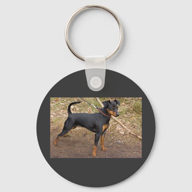 Miniature_pinscher Keychain (Front)