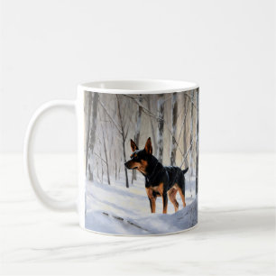 Miniature Pinscher Let It Snow Christmas Coffee Mug