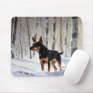 Miniature Pinscher Let It Snow Christmas Mouse Pad