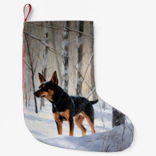 Miniature Pinscher Let It Snow Christmas Small Christmas Stocking