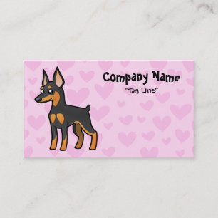 Miniature Pinscher / Manchester Terrier Love Business Card