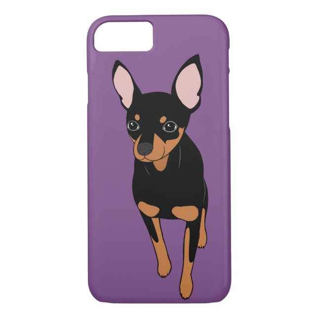 Miniature Pinscher Min Pin Apple iPhone 8/7 Case (Back)
