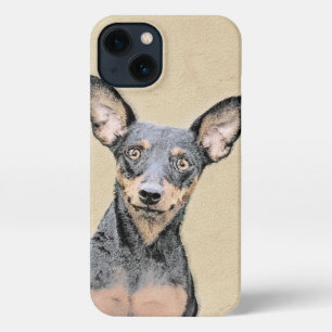 Miniature Pinscher Painting Cute Original Dog Art iPhone 13 Case