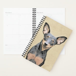 Miniature Pinscher Peinture mignonne Chien Art ori