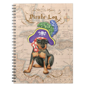 Miniature Pinscher Pirate Notebook