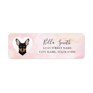 Miniature Pinscher Return Address Labels