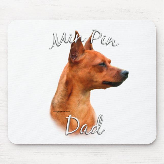 Miniature Pinscher (rust) Dad 2 Mouse Pad (Front)