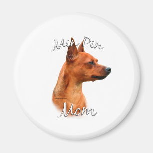 Miniature Pinscher (rust) Mom 2 Magnet