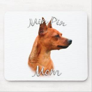 Miniature Pinscher (rust) Mom 2 Mouse Pad