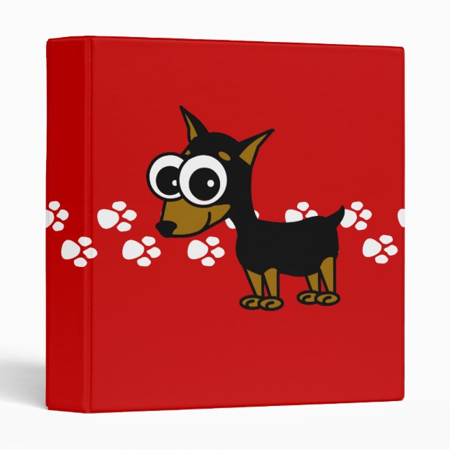Miniature Pinscher School Binder (Front/Spine)