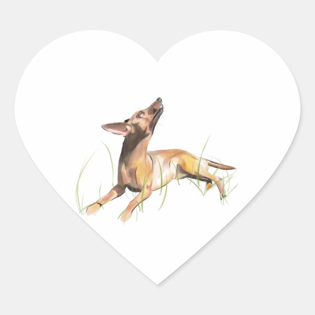 Miniature Pinscher Sticker Label (Front)