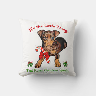 Miniature Pinscher Throw Pillow