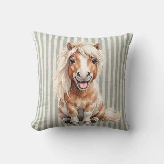 Miniature Pony Pillow Throw