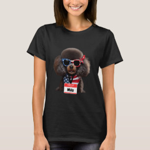 Miniature Poodle Dog Milo Men Women Kids Boys Girl T-Shirt