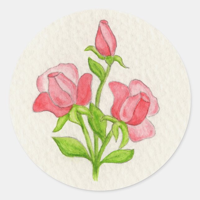 Miniature Roses sticker (Front)