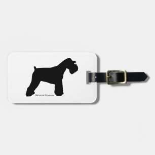 Miniature Schnauza Luggage Tag miniature schnauzer
