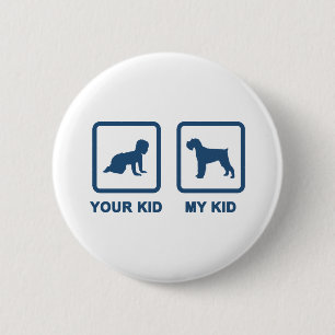 Miniature Schnauzer 2 Inch Round Button