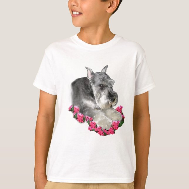 Miniature Schnauzer Art Gifts T-Shirt (Front)