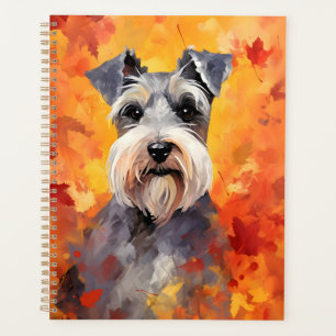 Miniature Schnauzer Autumn Thanksgiving  Planner