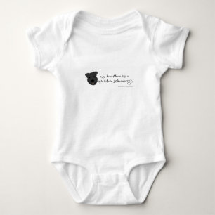 miniature schnauzer baby bodysuit