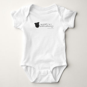 miniature schnauzer baby bodysuit