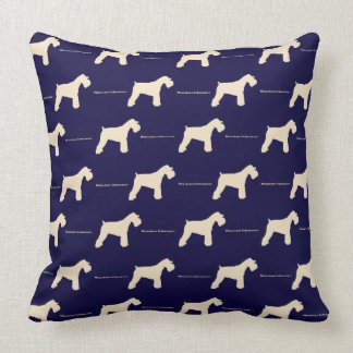 Miniature Schnauzer BL Throw Pillow