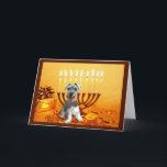 Miniature Schnauzer Chanukah Card Menorah<br><div class="desc">Remembering family and friends during the Chanukah season is a wonderful way to keep in touch with the people you love and care about. I created these dog Chanukah cards with love and care and I am sure anyone who loves dogs will be delighted to receive them. You do have...</div>