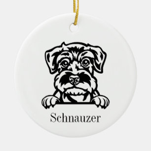 Miniature Schnauzer chien ornement